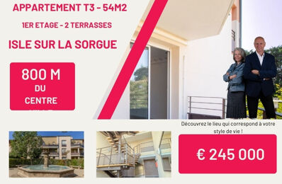 vente appartement 245 000 € à proximité de Pernes-les-Fontaines (84210)