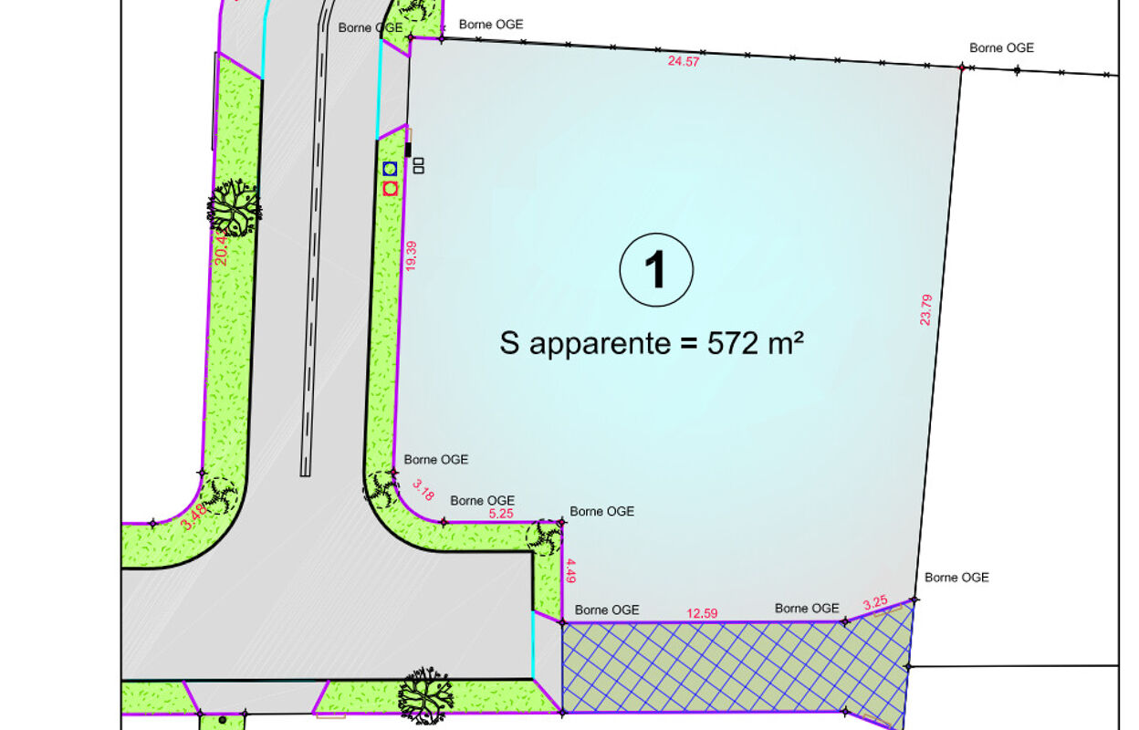 terrain 572 m2 à construire à Le Taillan-Médoc (33320)