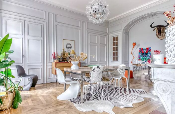 Lyon 6 - Quai Général Sarrail - Appartement bourgeois de 264,13 m² - Cave - Greniers - 5 Chambres — photo 4