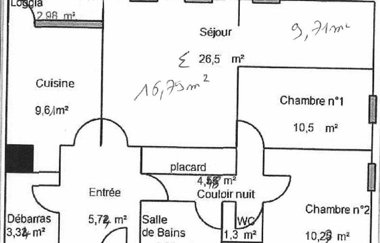 appartement 3 pièces 75 m2 à vendre à Toulouse (31100)