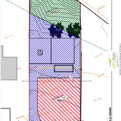 Terrain 468 m²