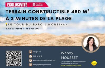 vente terrain 145 000 € à proximité de Damgan (56750)