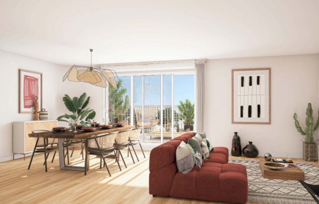 appartement neuf T3 pièces 61 à 77 m2 à vendre à Cenon (33150)