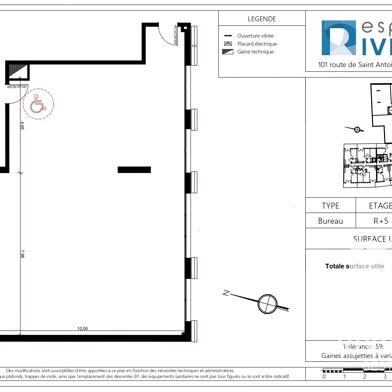 Bureau 128 m²