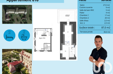 vente appartement 375 000 € à proximité de Chemillé-sur-Dême (37370)