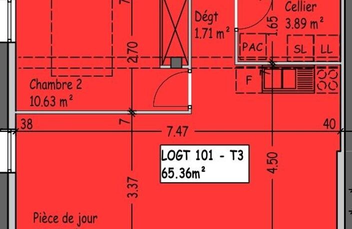 Vente Appartement 3 pièces — photo 2