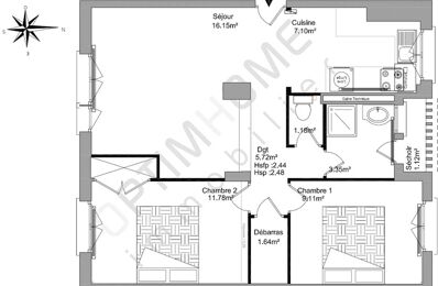 vente appartement 149 500 € à proximité de Bouguenais (44340)