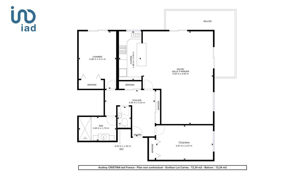 appartement 4 pièces 73 m2 à vendre à Le Raincy (93340)