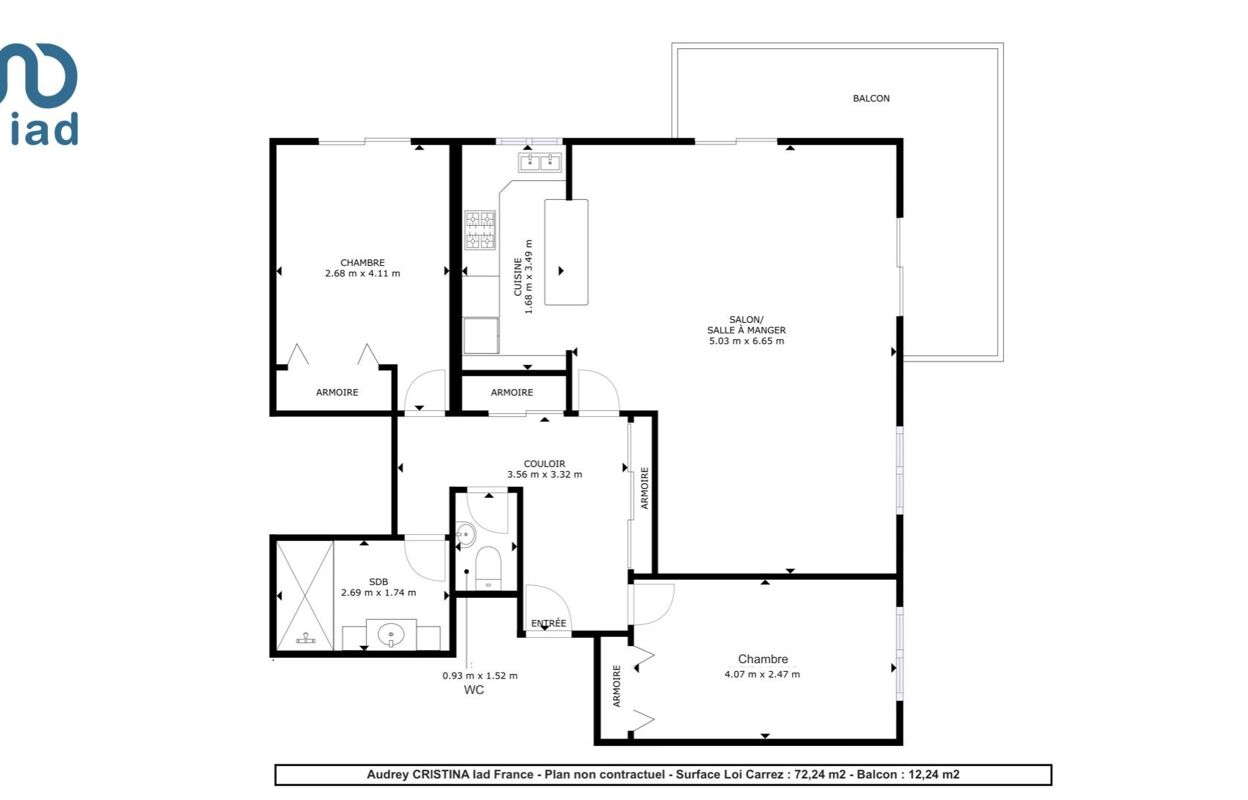 appartement 4 pièces 73 m2 à vendre à Le Raincy (93340)