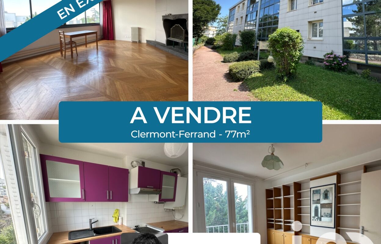 appartement 4 pièces 77 m2 à vendre à Clermont-Ferrand (63100)