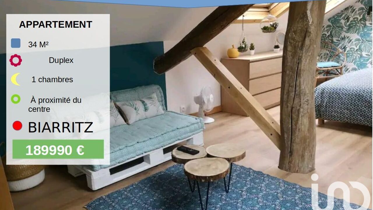 appartement 2 pièces 34 m2 à vendre à Biarritz (64200)