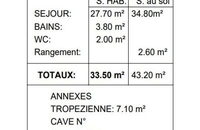 vente appartement 125 000 € à proximité de Saint-André-le-Puy (42210)