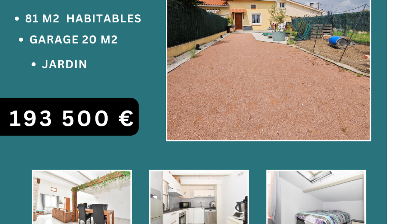 maison 3 pièces 81 m2 à vendre à Seysses (31600)