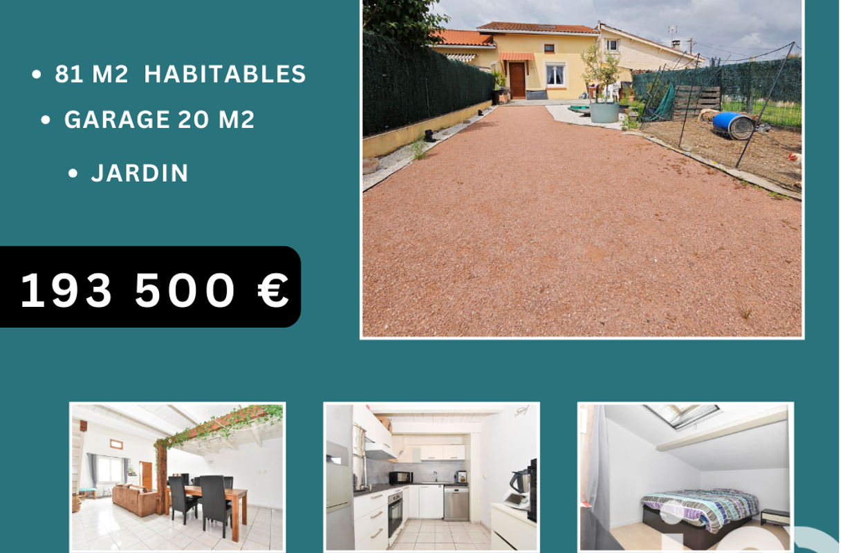 maison 3 pièces 81 m2 à vendre à Seysses (31600)