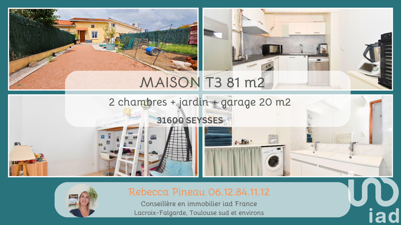 maison 3 pièces 81 m2 à vendre à Seysses (31600)