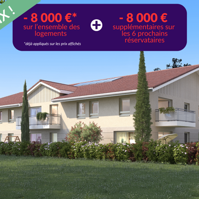 Programme neuf T2, T3, T4 44 à 82 m²