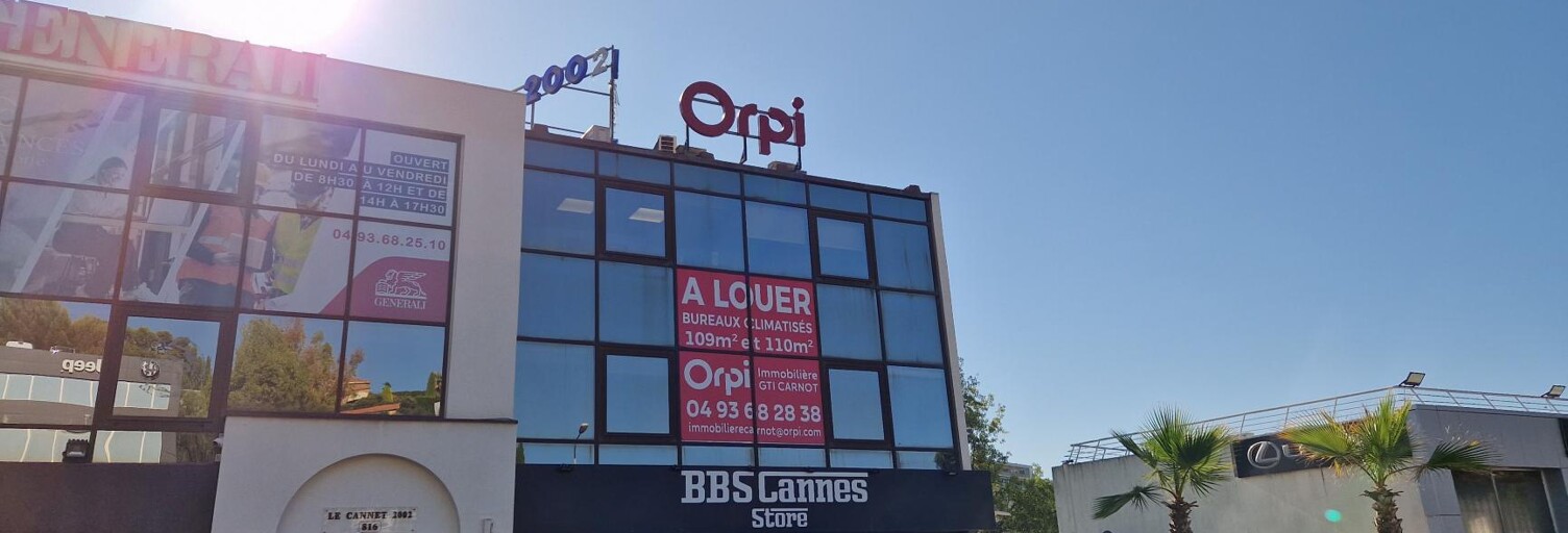 Bureau  110 m² à louer à Le Cannet (06110)