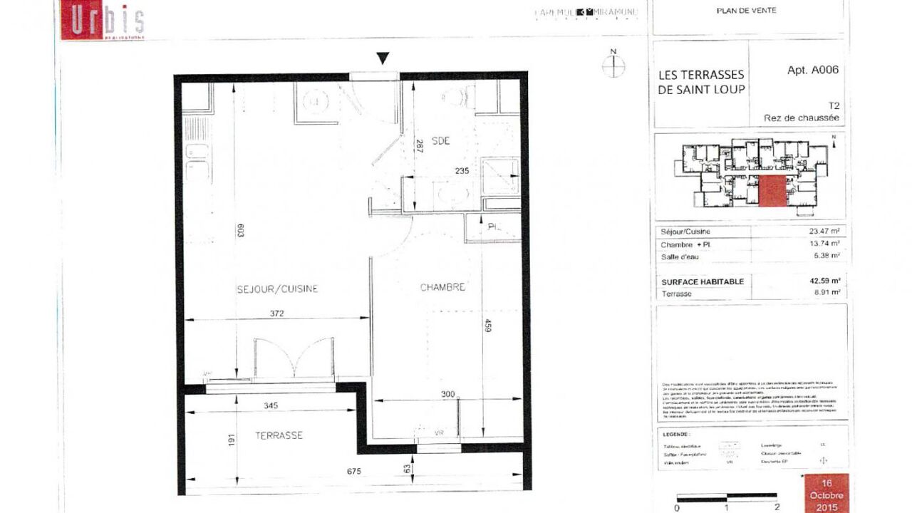 appartement 2 pièces 43 m2 à louer à Montpellier (34000)