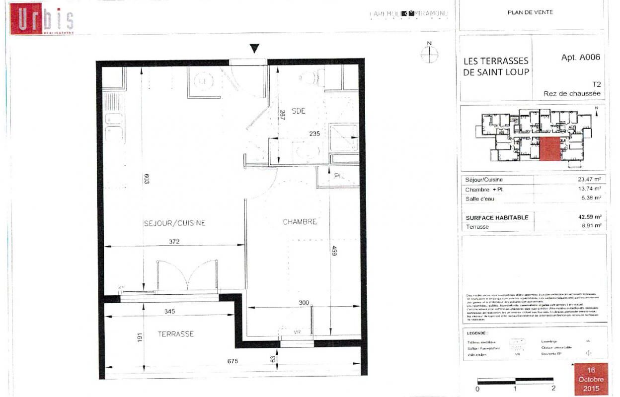 appartement 2 pièces 43 m2 à louer à Montpellier (34000)