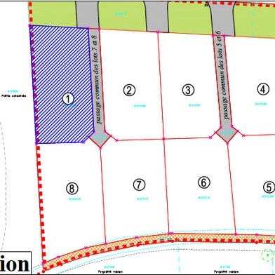 Terrain à construire 676 m²