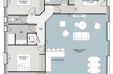 maison 110 m2 à construire à Mios (33380)