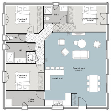 Maison à construire 4 pièces 110 m²