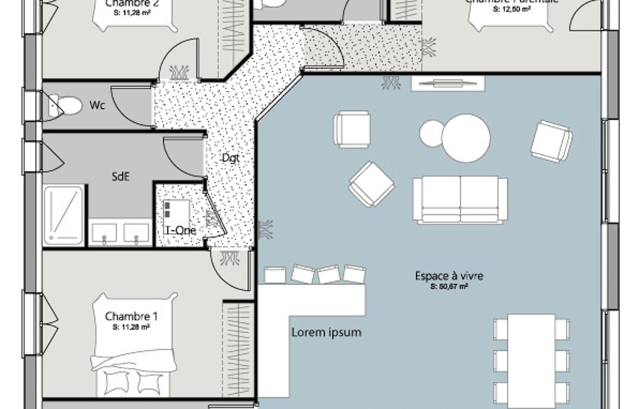 maison 110 m2 à construire à Mios (33380)