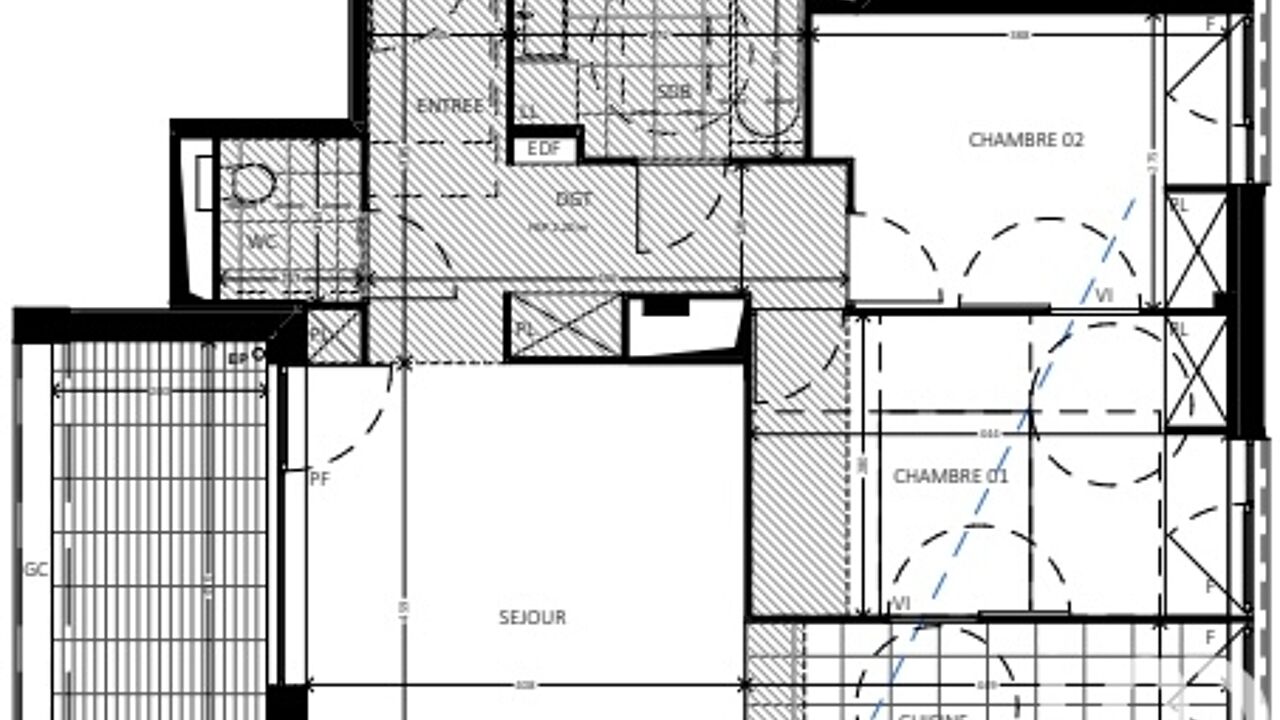 appartement 3 pièces 67 m2 à vendre à Bussy-Saint-Georges (77600)