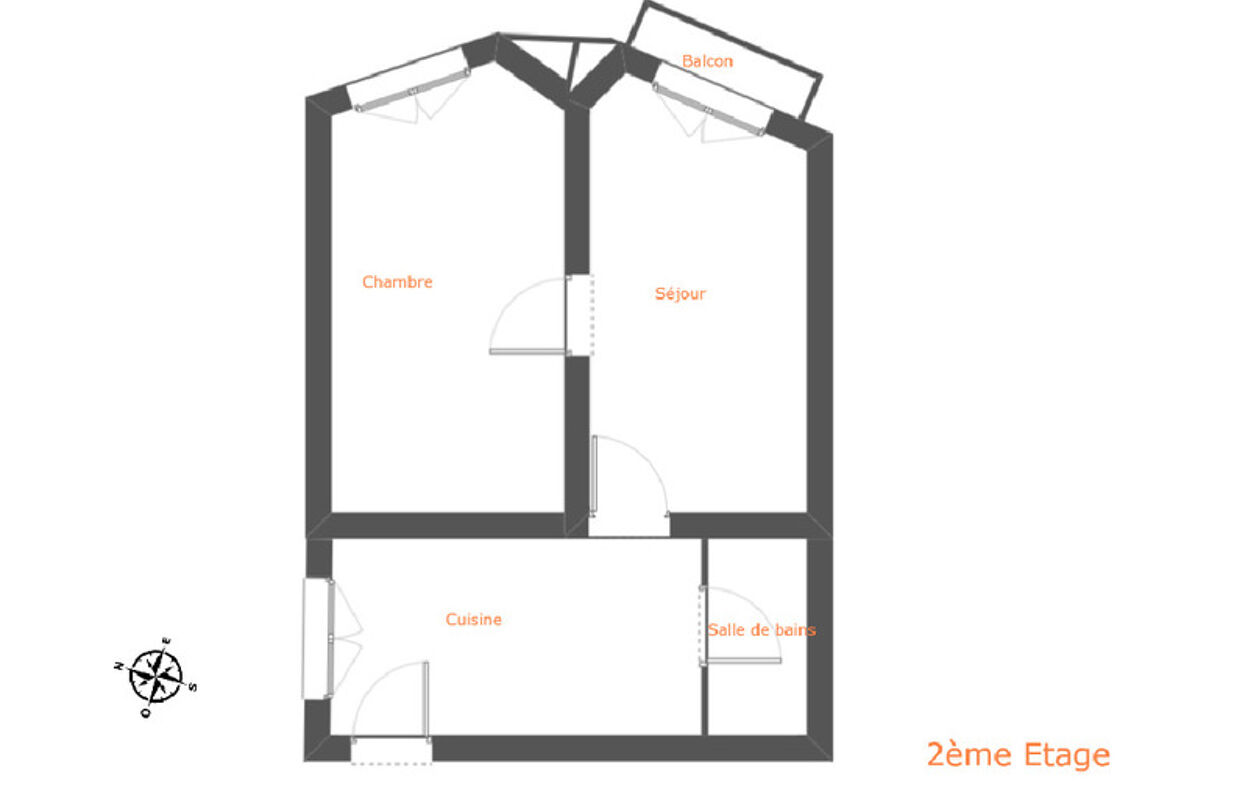 appartement 2 pièces 35 m2 à vendre à Grenoble (38000)