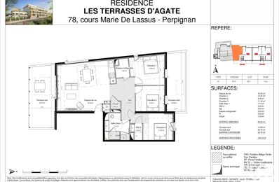 vente appartement 412 000 € à proximité de Villeneuve-de-la-Raho (66180)