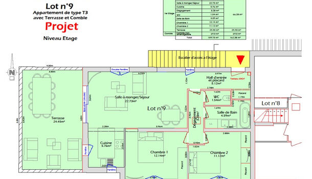Appartement 3 pièces  à vendre Saint-Cyr-sur-Mer 83270