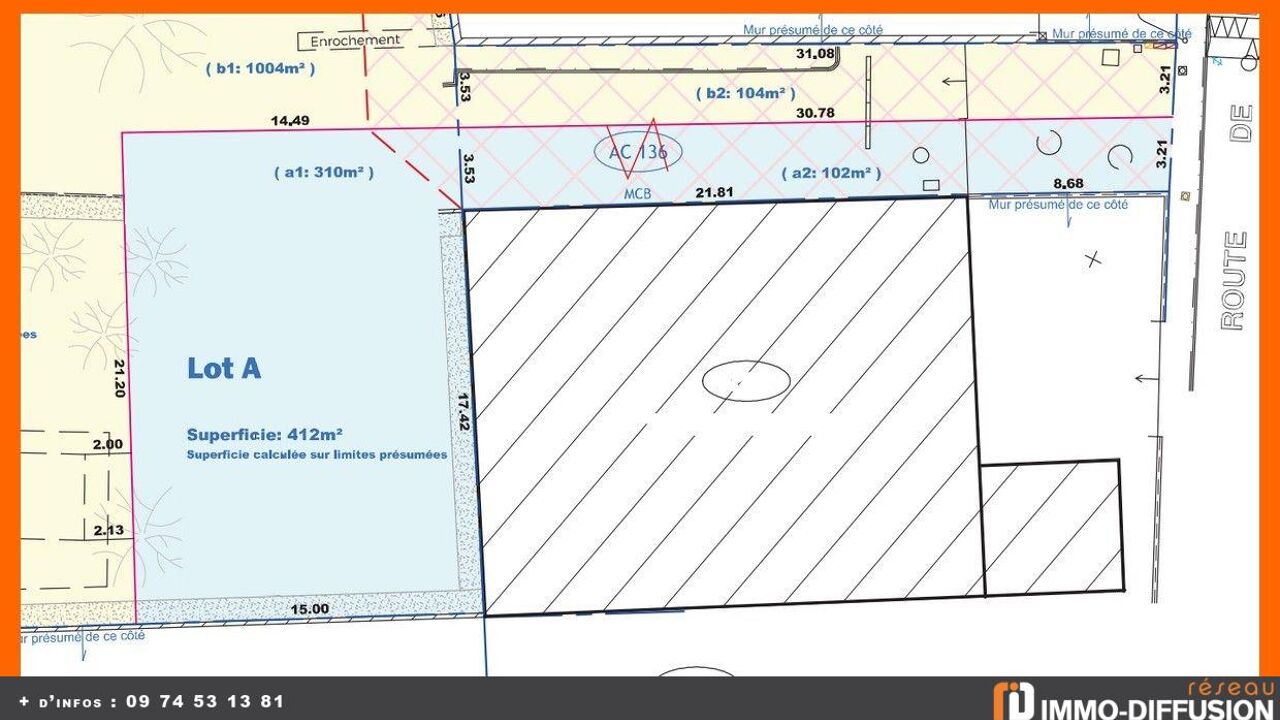 terrain  pièces 411 m2 à vendre à Dagneux (01120)