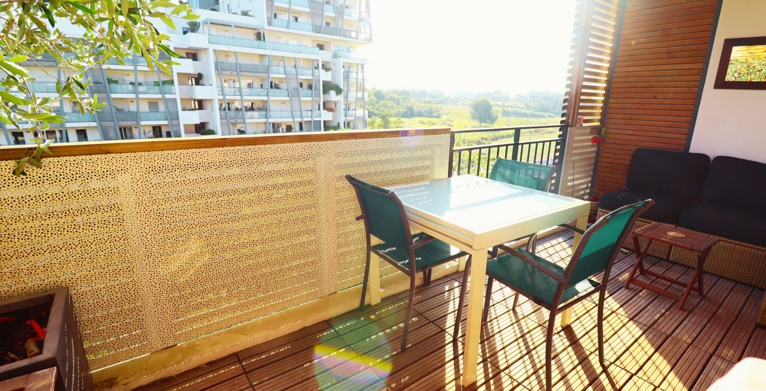 PORT-MARIANNE - TERRASSE VUE 180o 'PARC CHARPAK' + GARAGE — photo 1