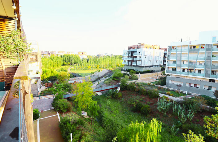 PORT-MARIANNE - TERRASSE VUE 180o 'PARC CHARPAK' + GARAGE — photo 2