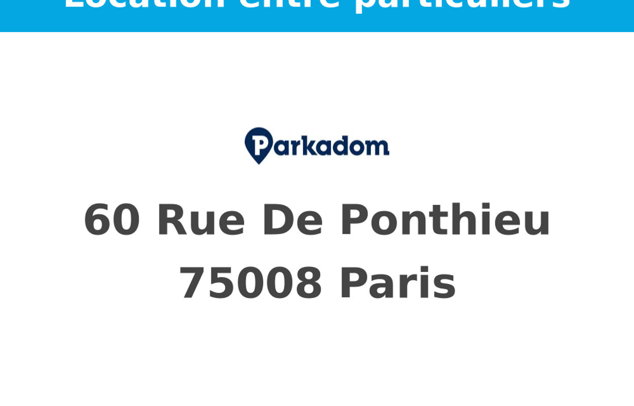 garage  pièces  m2 à louer à Paris 8 (75008)