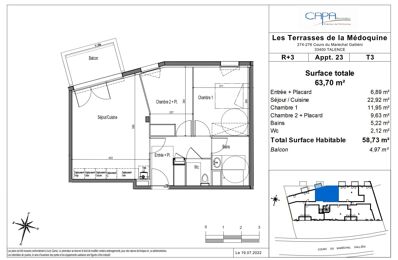 vente appartement 326 000 € à proximité de Latresne (33360)