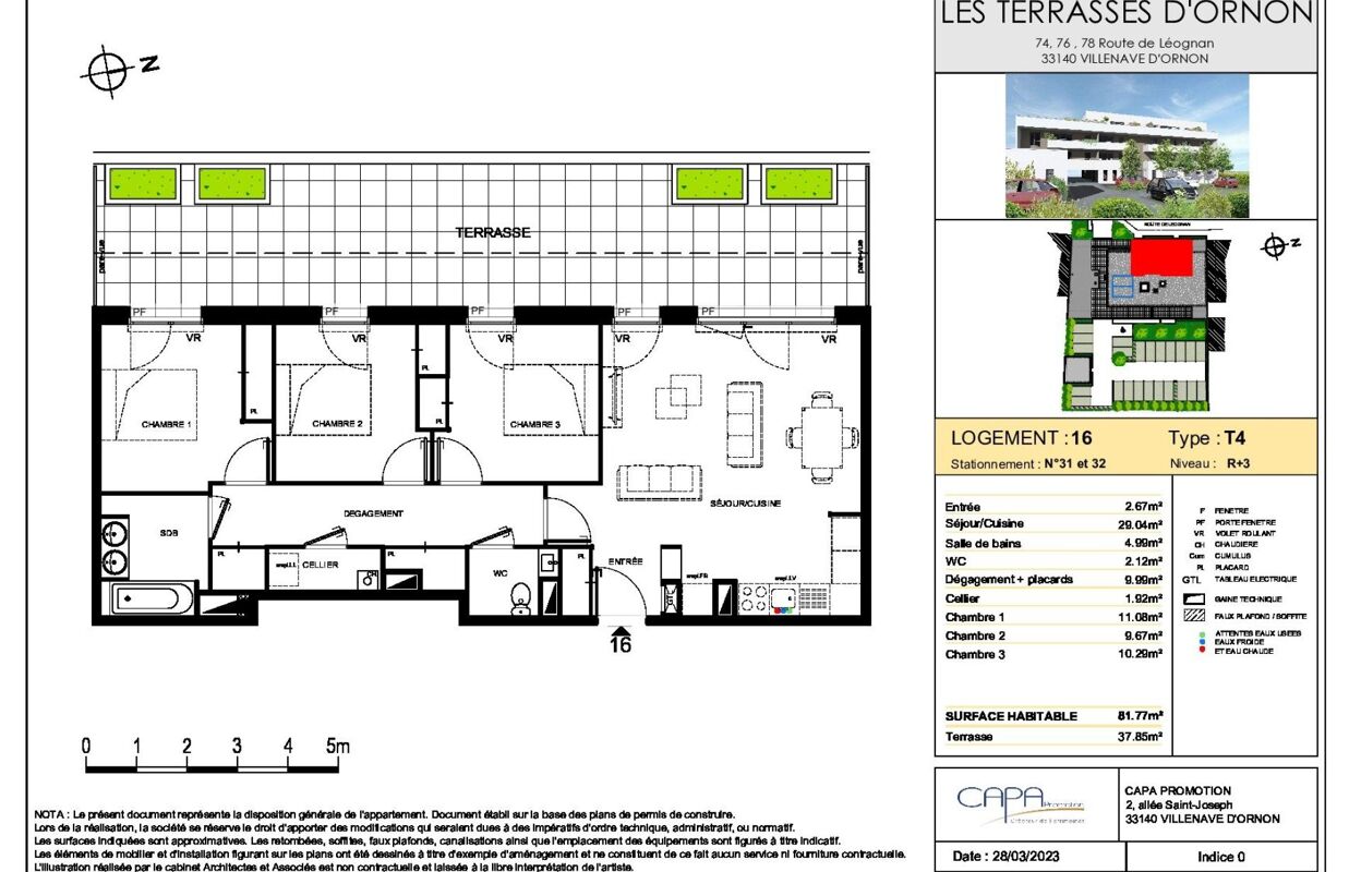 appartement 4 pièces 81 m2 à vendre à Villenave-d'Ornon (33140)