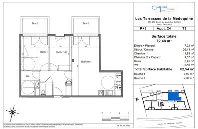 vente appartement 344 000 € à proximité de Latresne (33360)