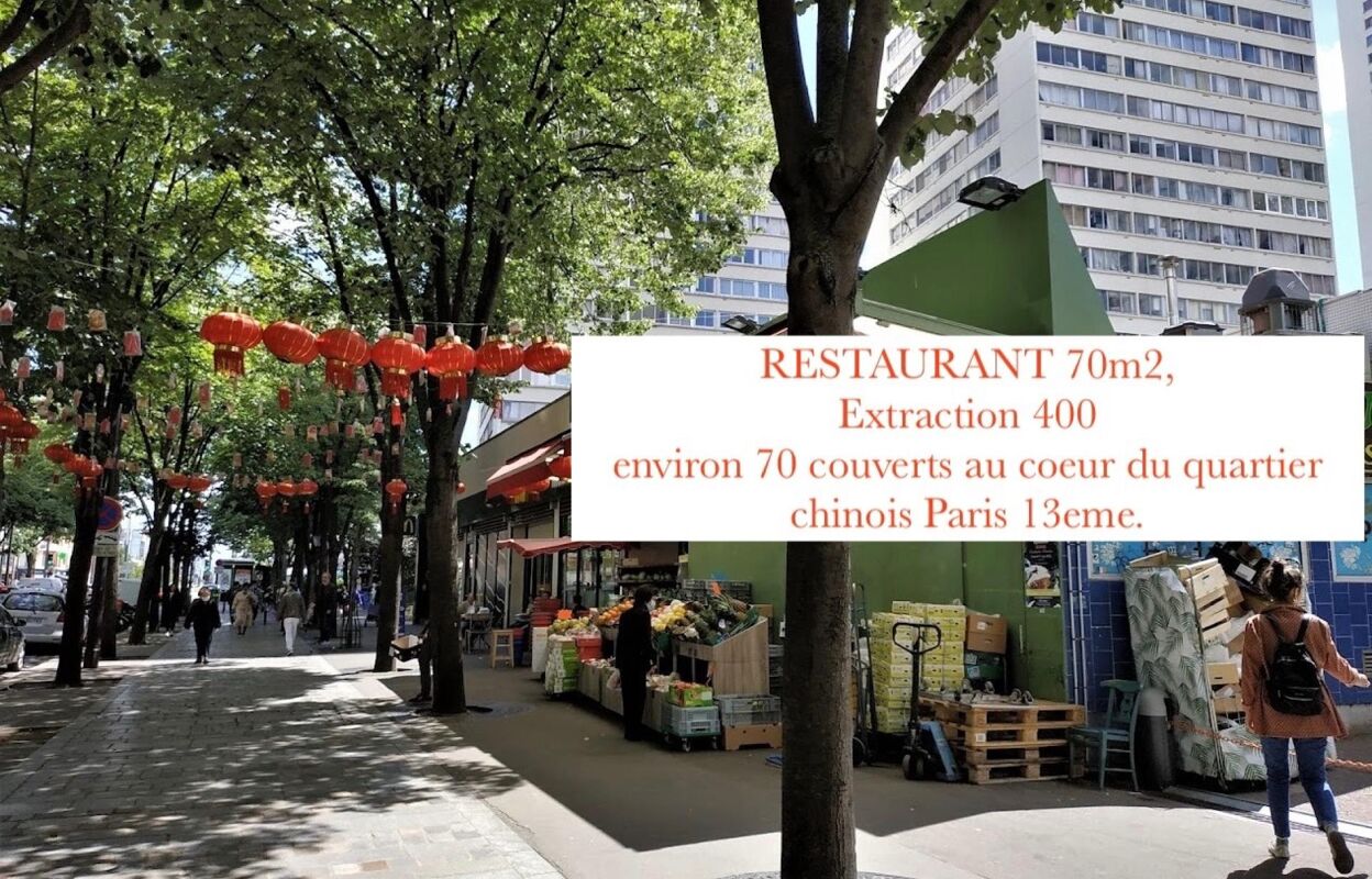 commerce  pièces 70 m2 à vendre à Paris 13 (75013)