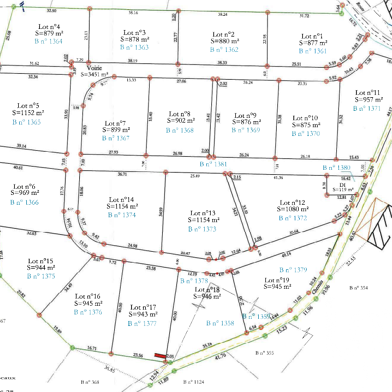 Terrain 1152 m²