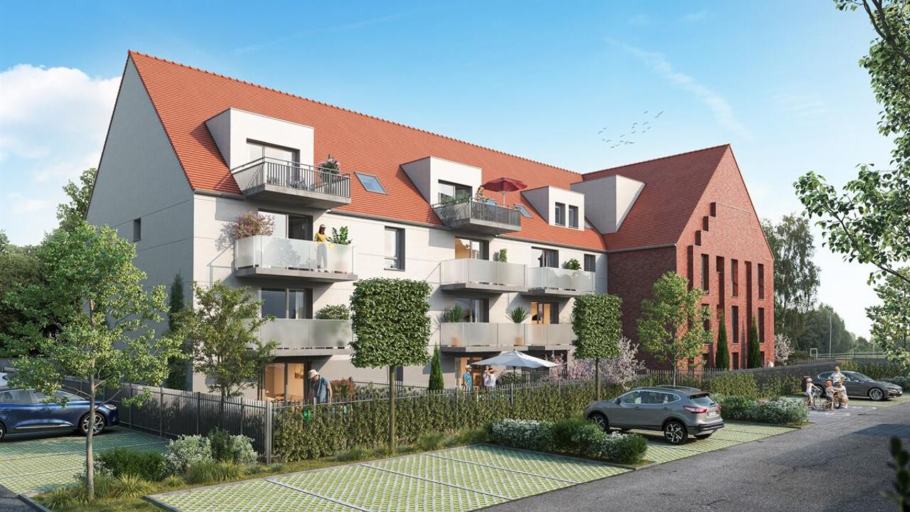 appartement neuf T2, T3, T4 pièces 44 à 87 m2 à vendre à Sailly-sur-la-Lys (62840)