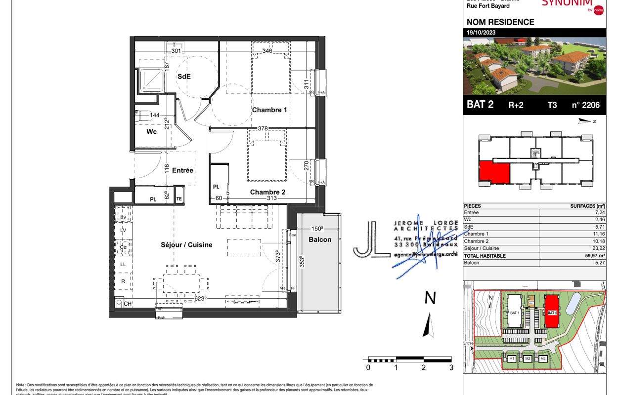 appartement 3 pièces 60 m2 à louer à Branne (33420)