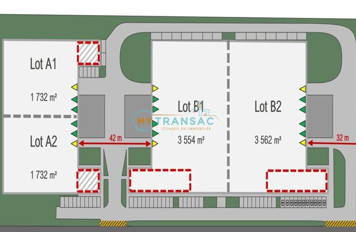 A louer Local d'activité neuf de 3 551m² avec 4 quais et 2 plain-pied à La Courneuve — photo 5
