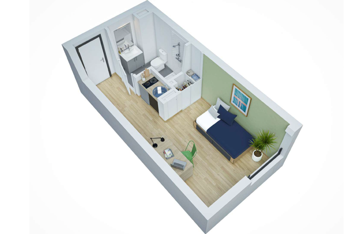 APPARTEMENT T1 - A VENDRE INVESTISSEMENT LOCATIF EN LMNP — photo 3