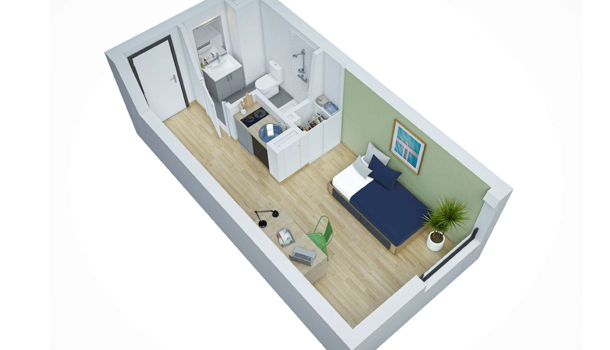 Appartement 1 pièces  à vendre Niort 79000