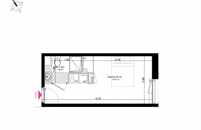 APPARTEMENT T1 - A VENDRE INVESTISSEMENT LOCATIF EN LMNP — photo 4