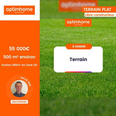 Terrain 500 m²