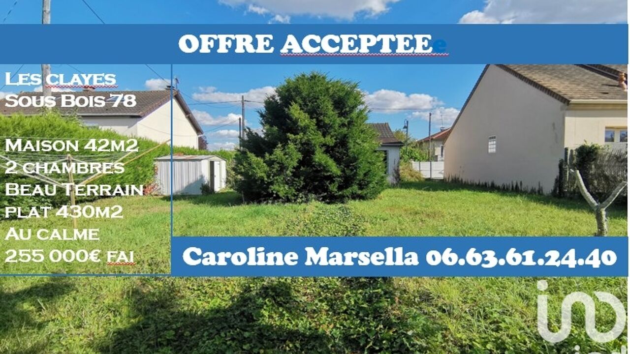 maison 3 pièces 42 m2 à vendre à Les Clayes-sous-Bois (78340)