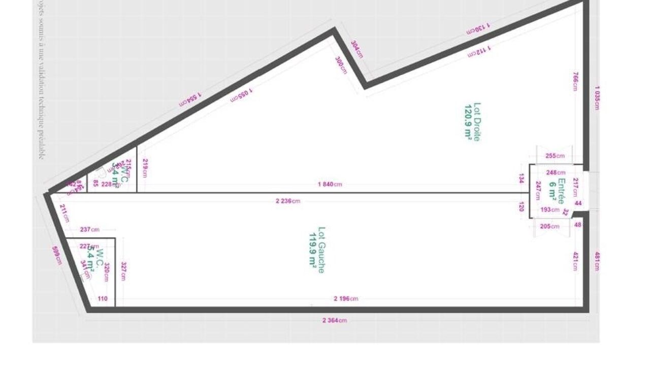 commerce 2 pièces 121 m2 à louer à Colmar (68000)