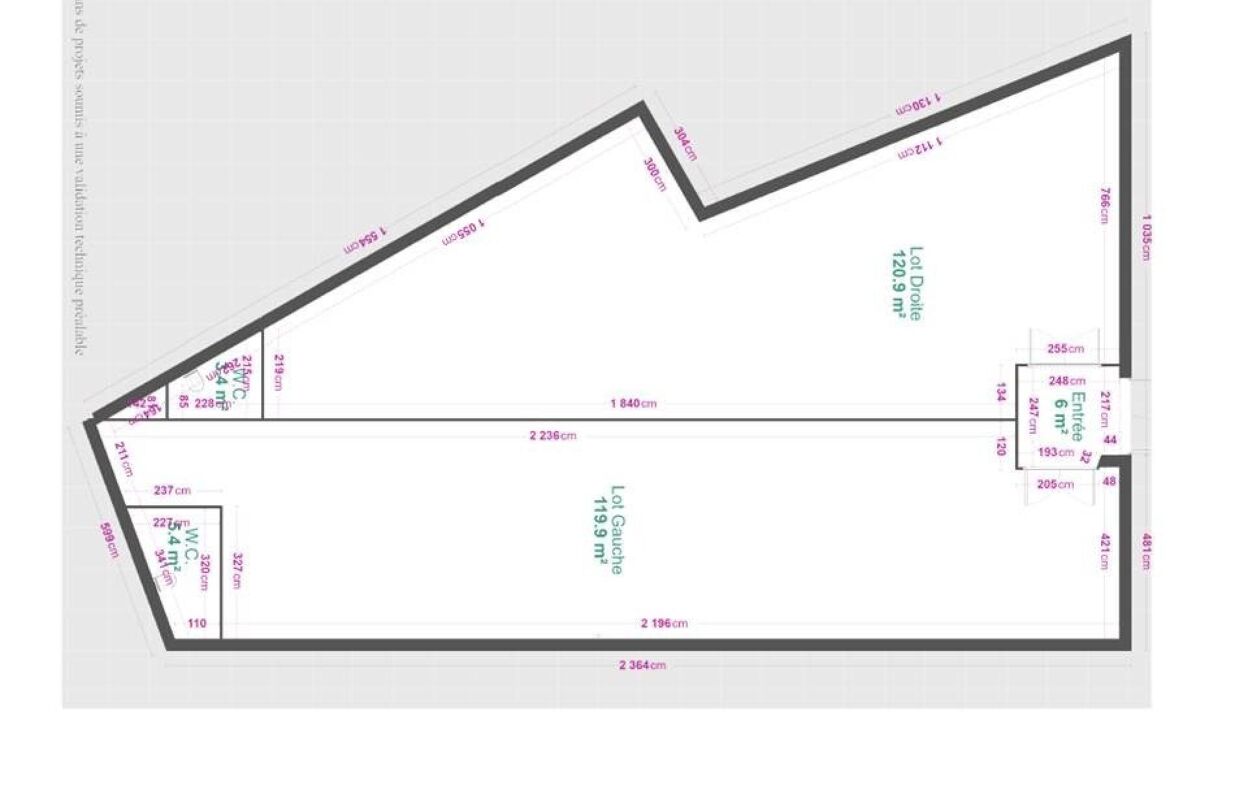 commerce 2 pièces 121 m2 à louer à Colmar (68000)